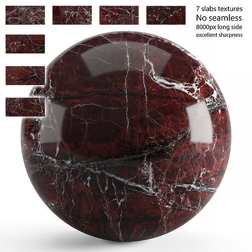 Red marble - 7 textures of 8000 pixels on the long side Texture