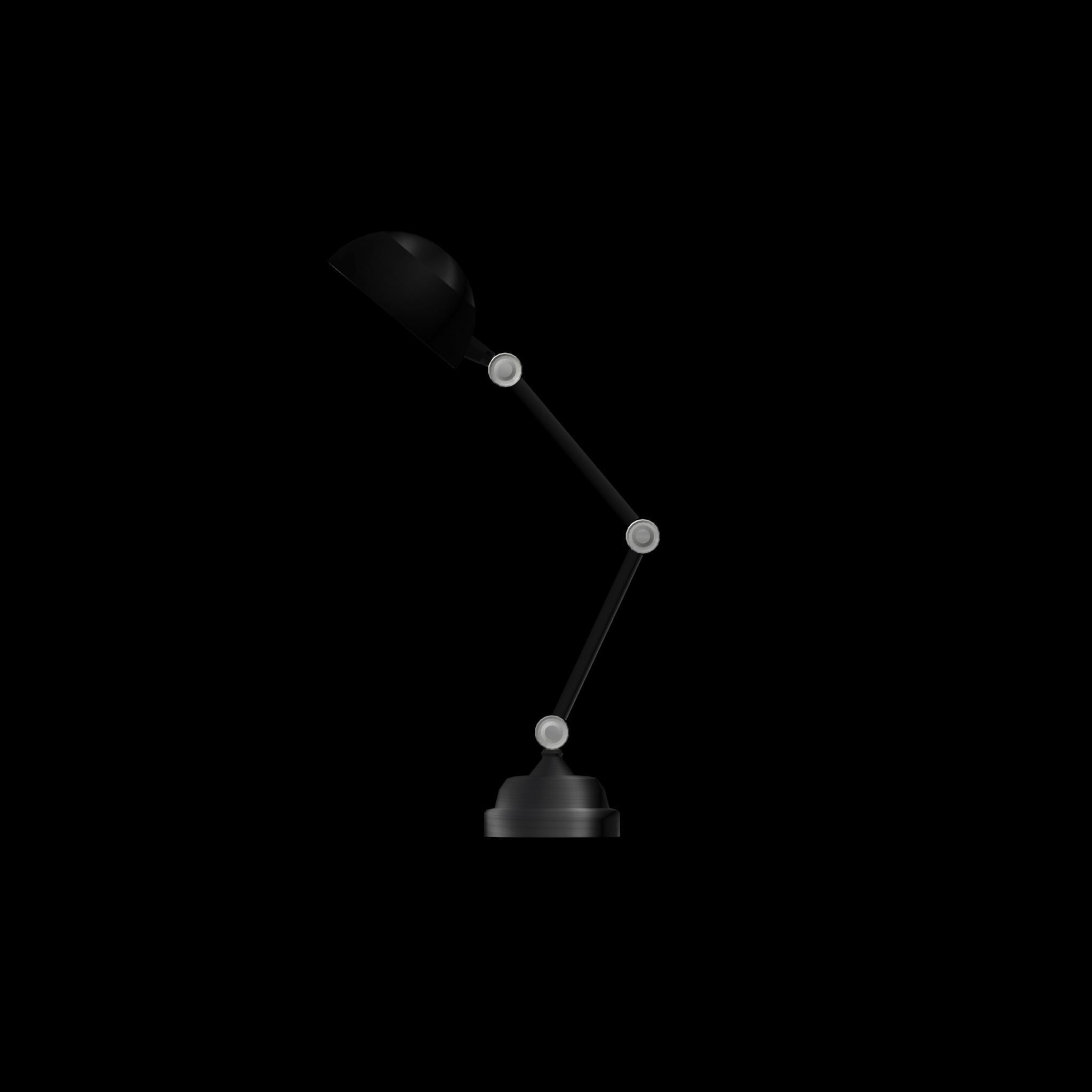 Low poly Table Lamp Low-poly 3D model_1