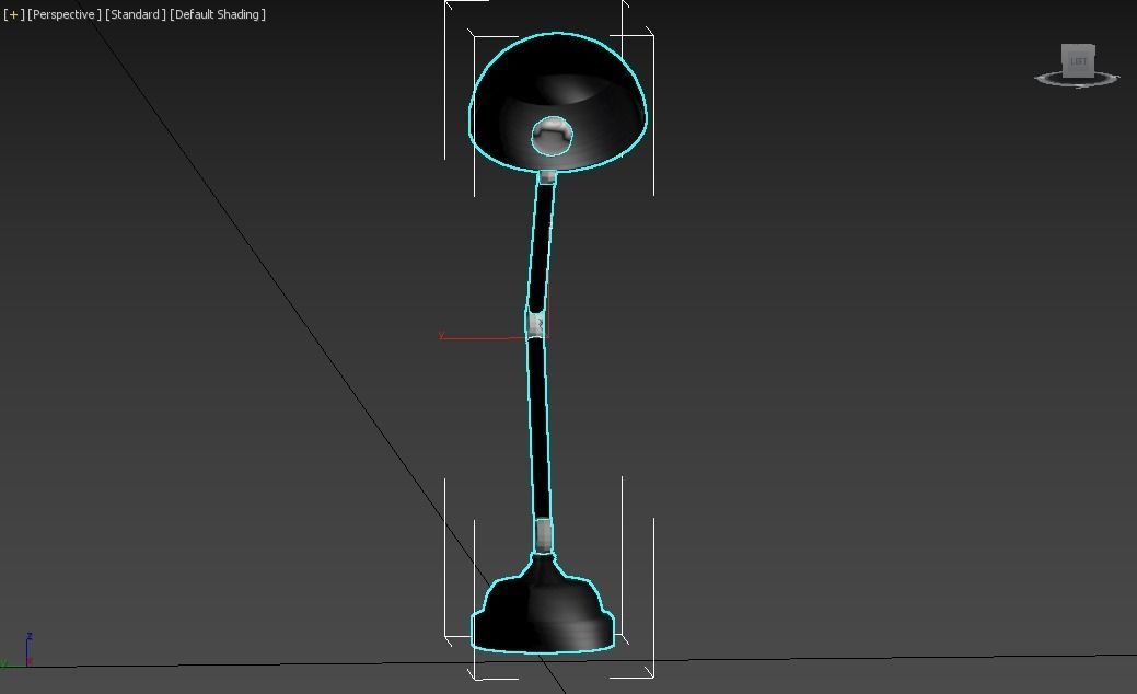 Low poly Table Lamp Low-poly 3D model_3