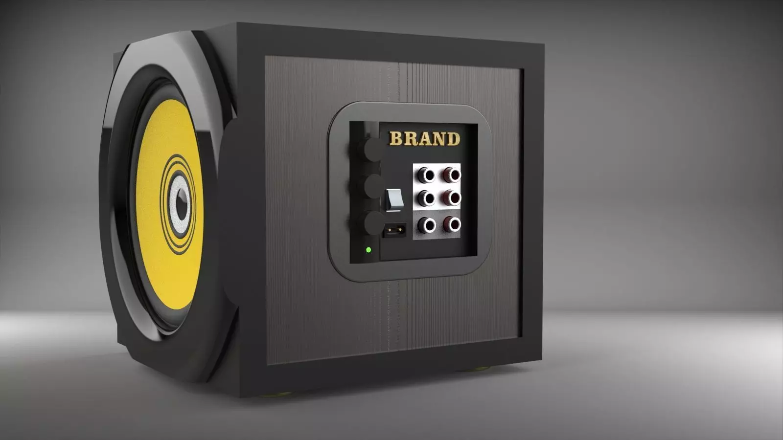 Desktop speaker V2 3D model_0