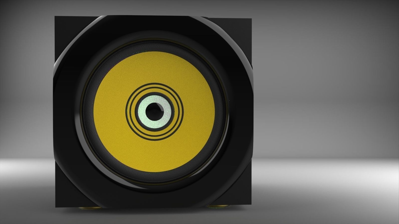 Desktop speaker V2 3D model_3