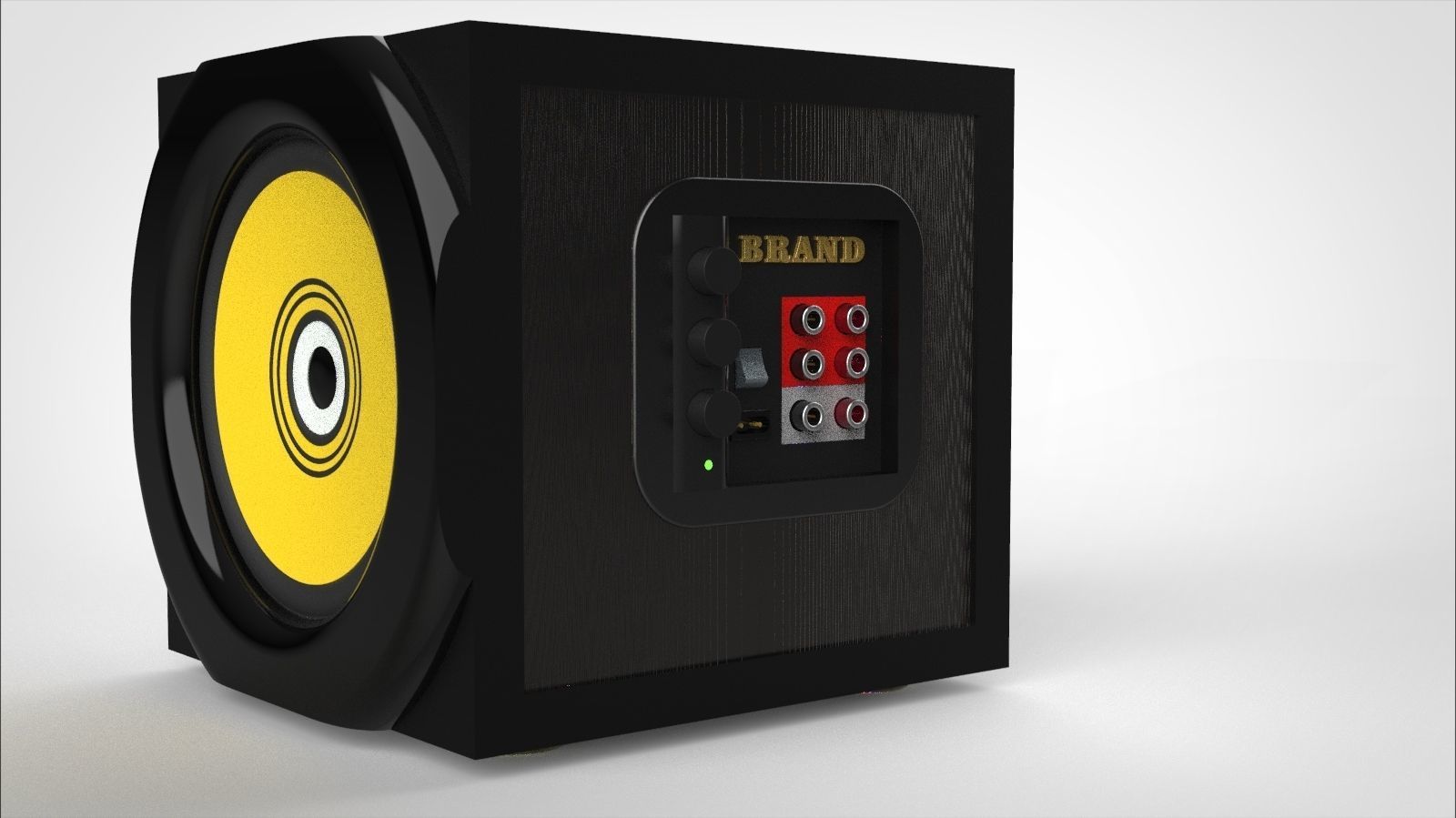 Desktop speaker V2 3D model_10