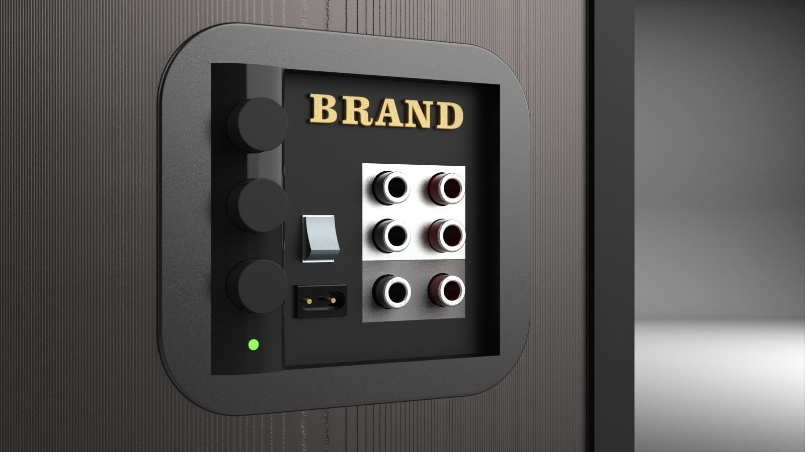 Desktop speaker V2 3D model_7