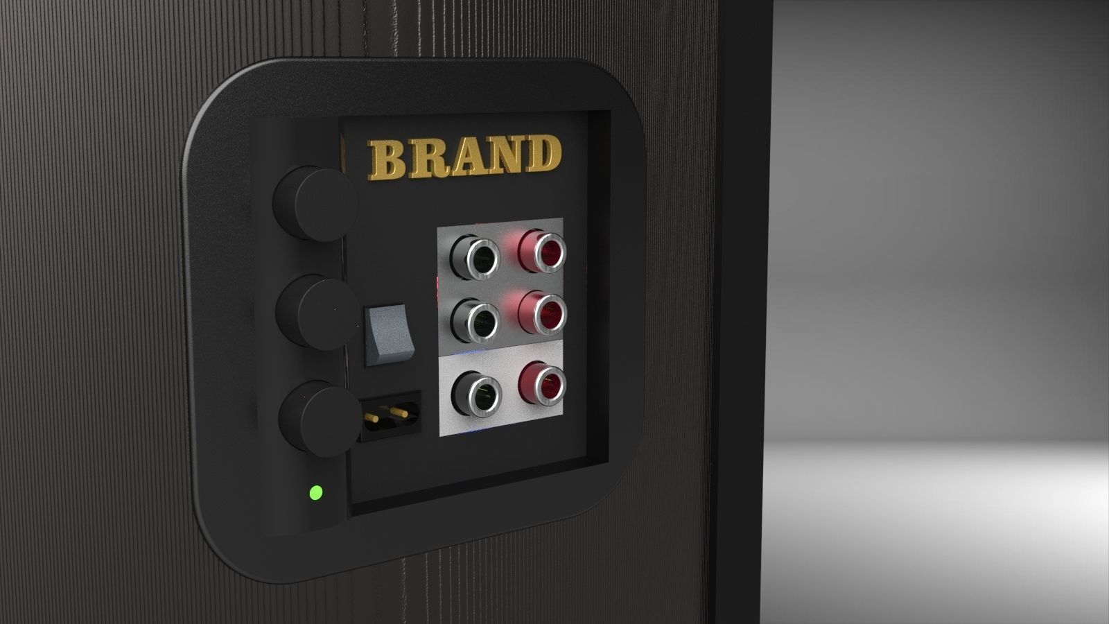 Desktop speaker V2 3D model_12