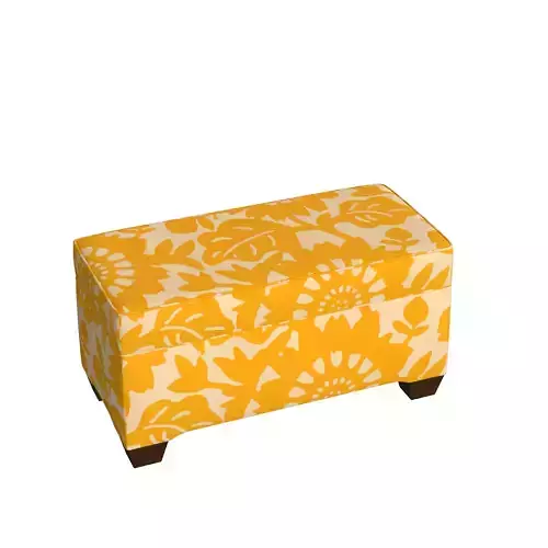 Hada Rectangle Storage Ottoman 