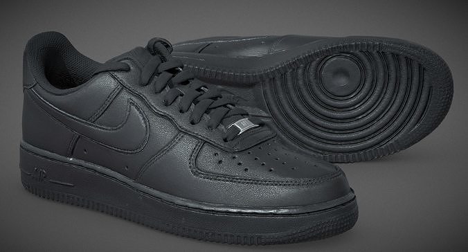 Nike AirForce One Low-poly 3D model