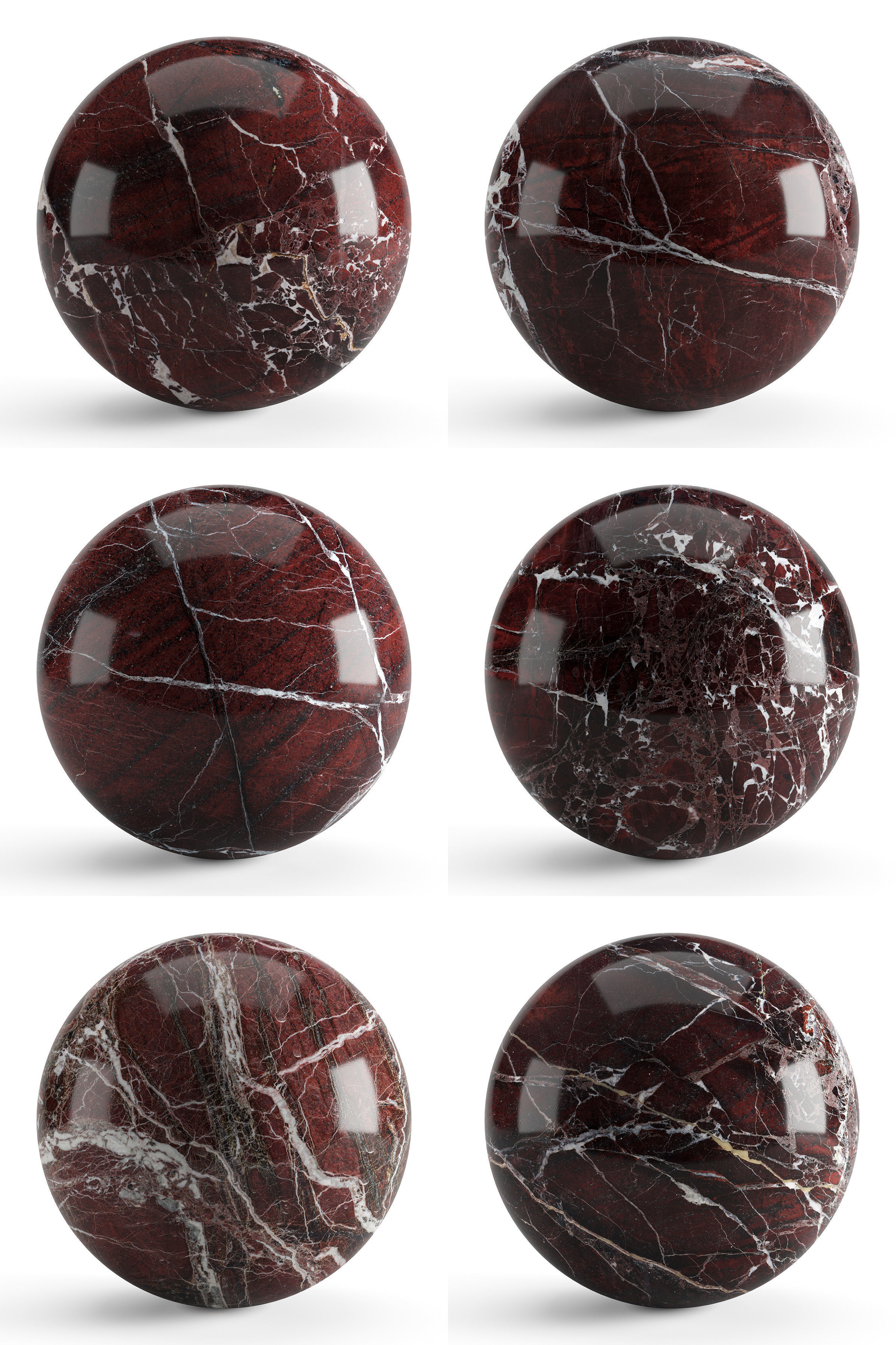 Red marble v2 - 6 textures at 8k Texture_1