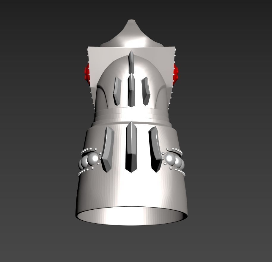 Mechagodzilla 1974 Mecha godzilla head  3D print model_4