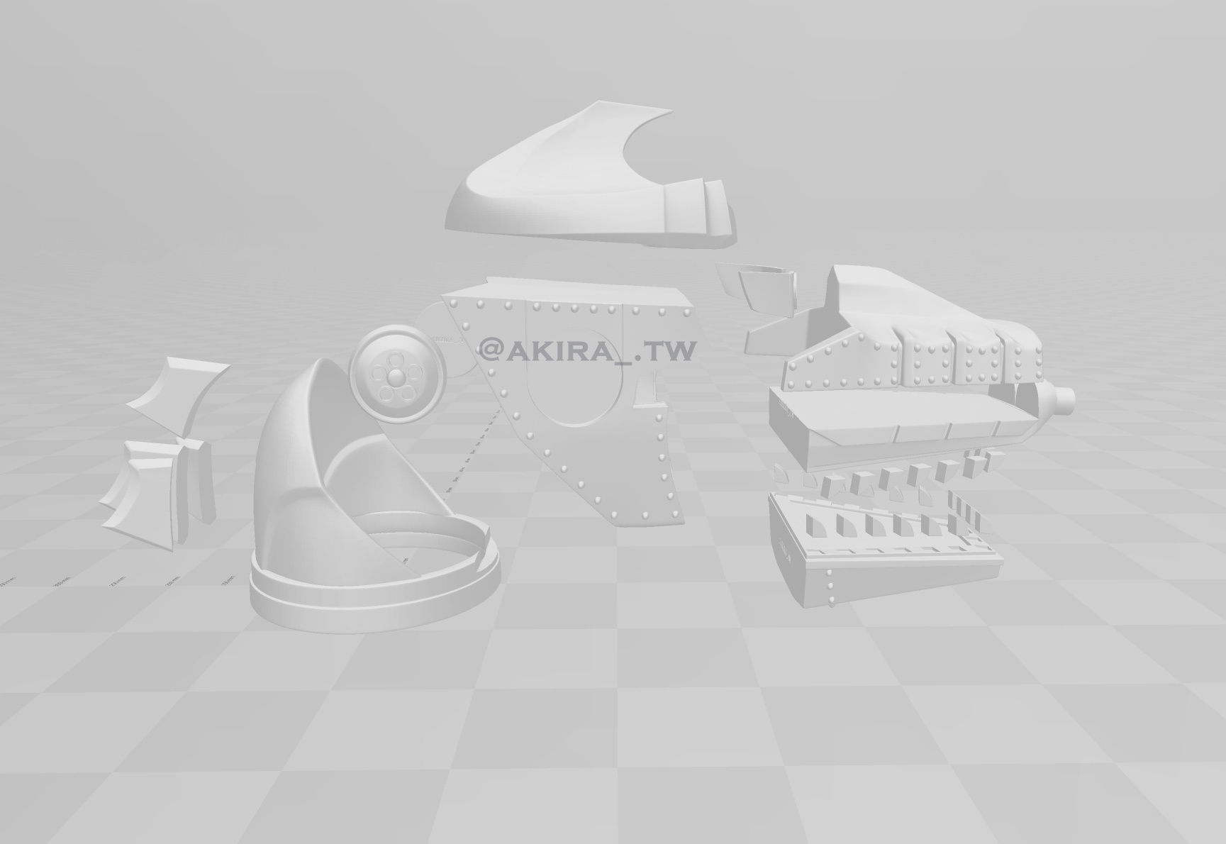 Mechagodzilla 1974 Mecha godzilla head  3D print model_5