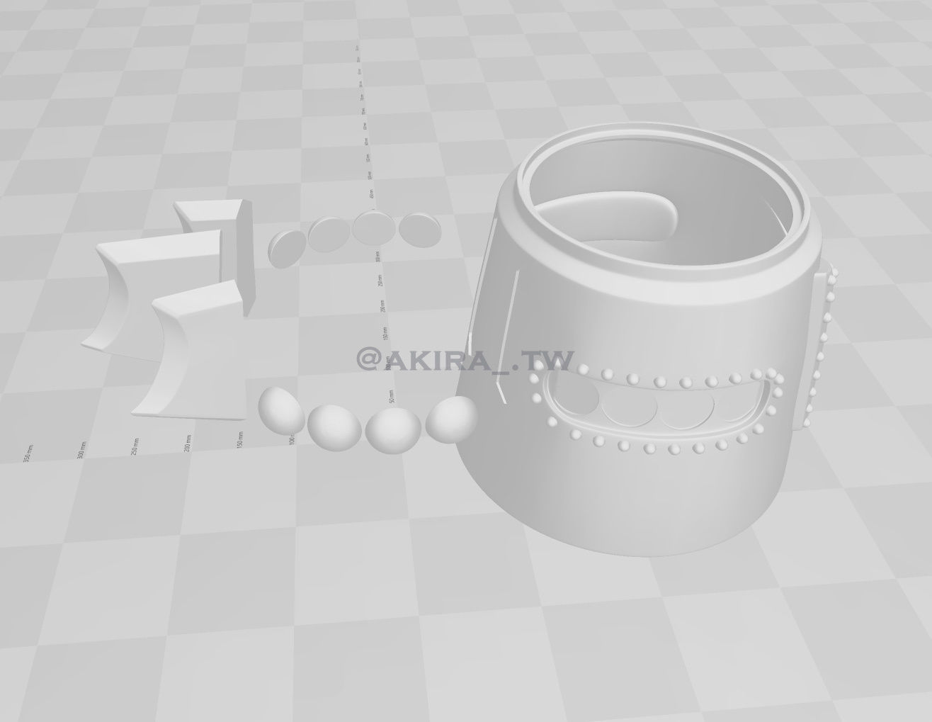 Mechagodzilla 1974 Mecha godzilla head  3D print model_6