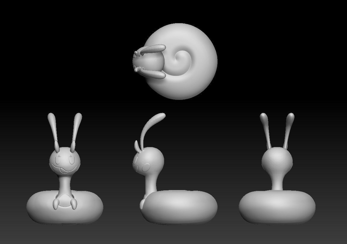 Pokemon Hisuian Sliggoo Goodra 3D print model_1