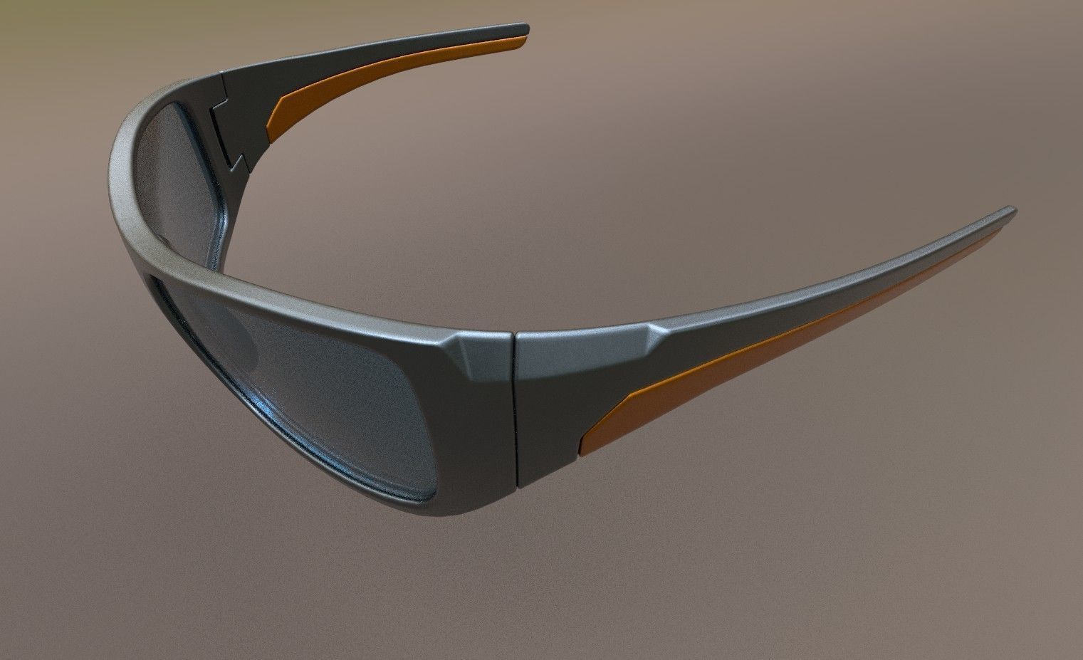sunGlass2 pair of sunglasses Low-poly 3D model_1