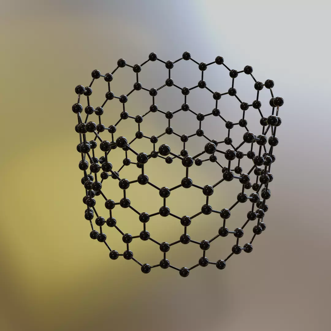 Carbon Nanotube Free 3D model_0