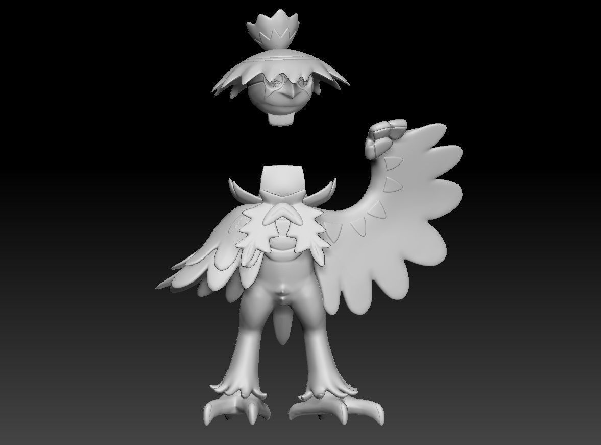 Pokemon Hisuian Decidueye 3D print model_2