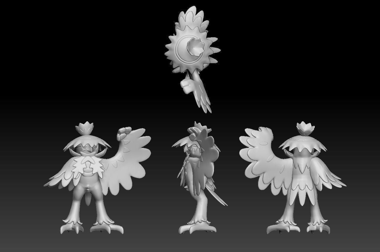 Pokemon Hisuian Decidueye 3D print model_1