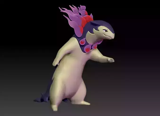 Pokemon Hisuian Typhlosion 3D print model Pokemon Hisuian Typhlosion 3D print model