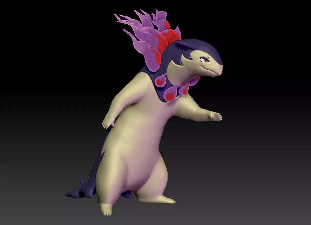 Pokemon Hisuian Typhlosion 3D print model_0