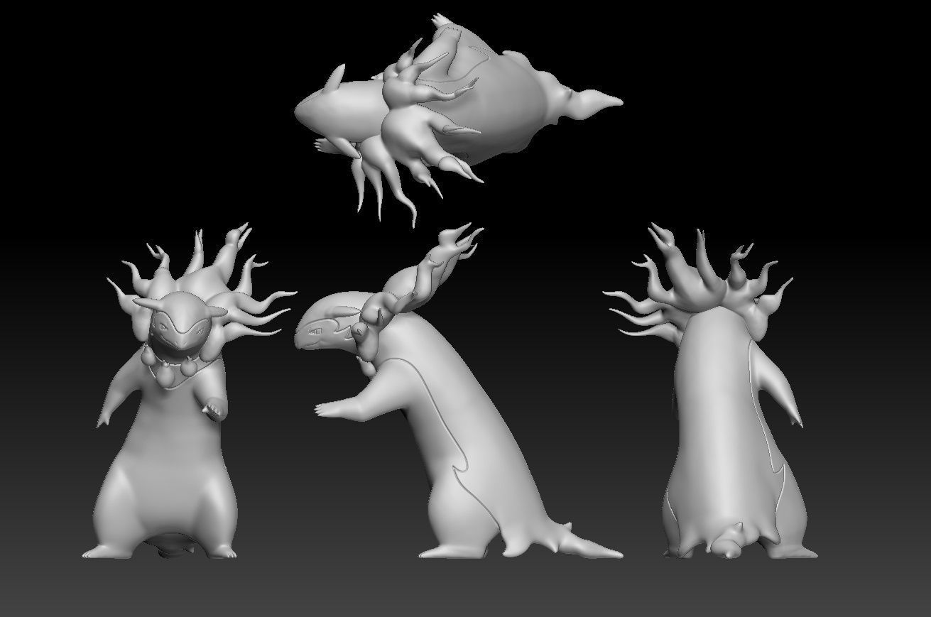 Pokemon Hisuian Typhlosion 3D print model_1