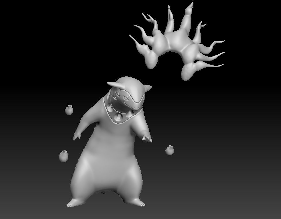 Pokemon Hisuian Typhlosion 3D print model_2