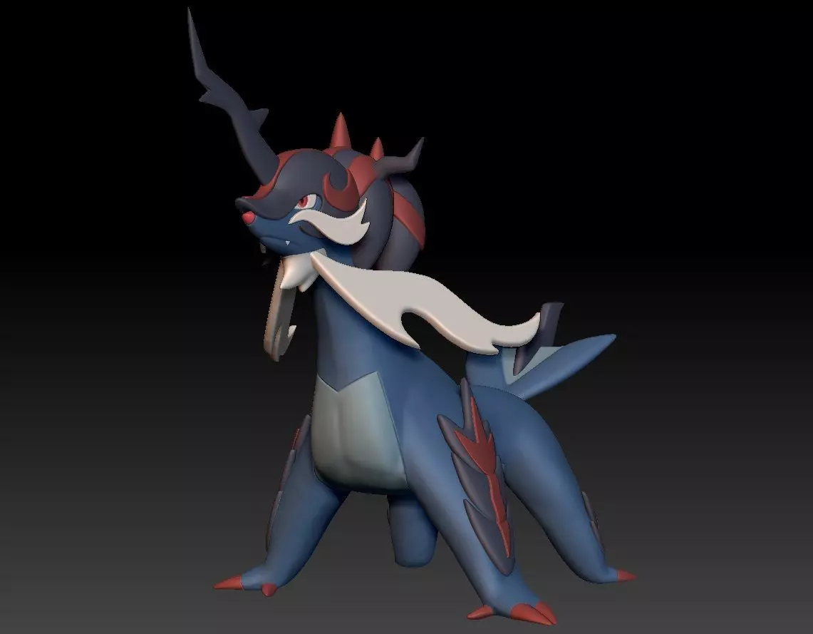 Pokemon Hisuian Samurott 3D print model_0