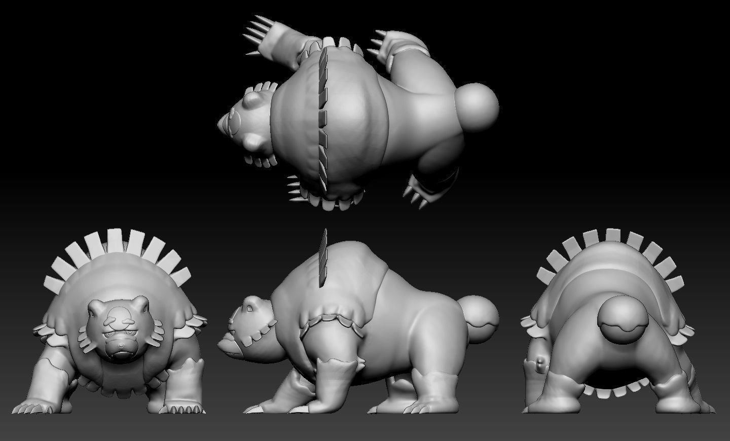 Pokemon Ursaluna 3D print model_1