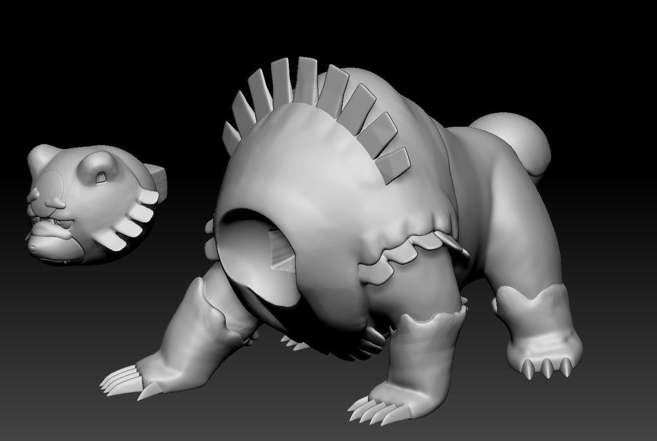 Pokemon Ursaluna 3D print model_2