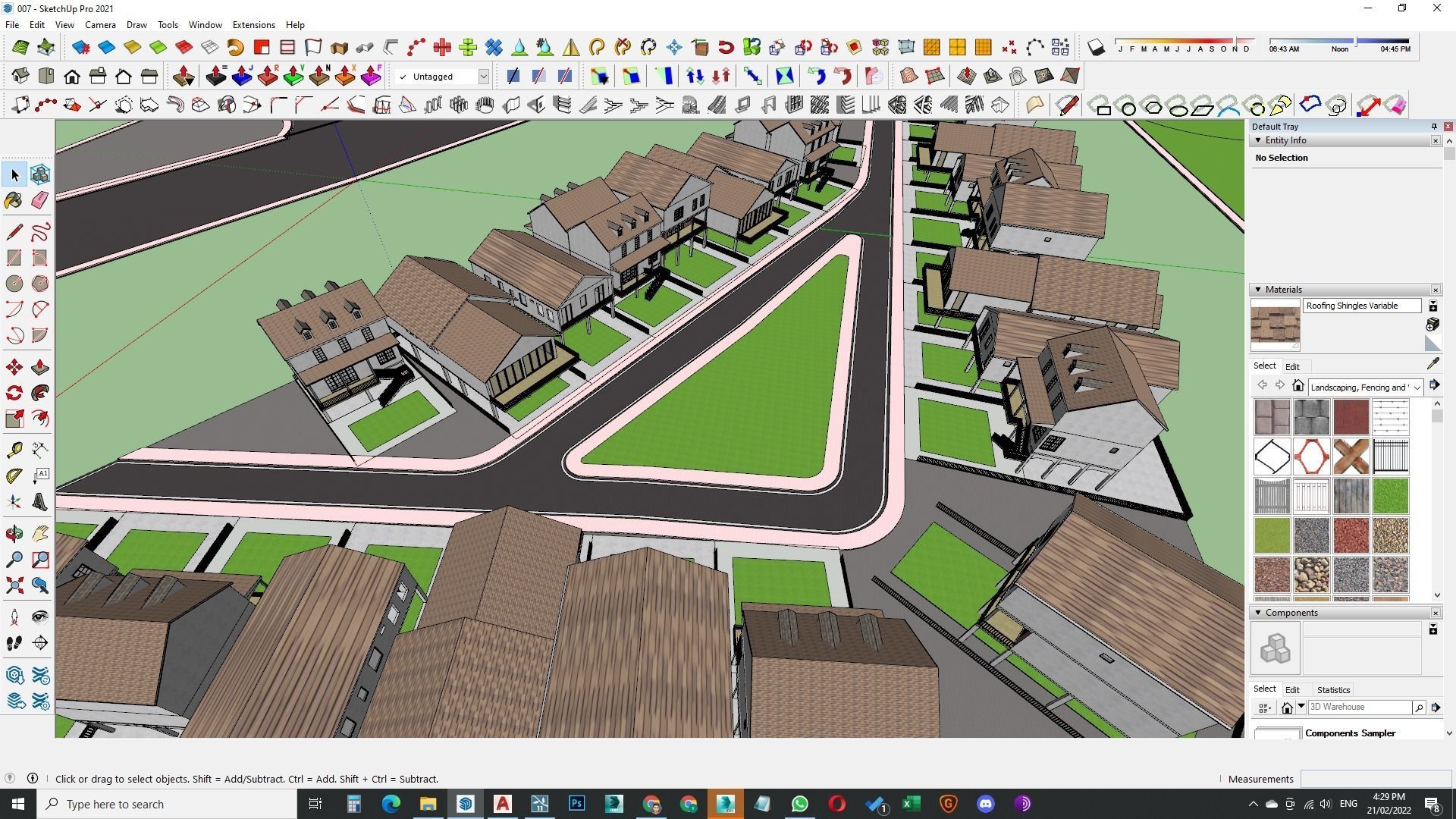 Housing Society Development Design along beach 3D model_23