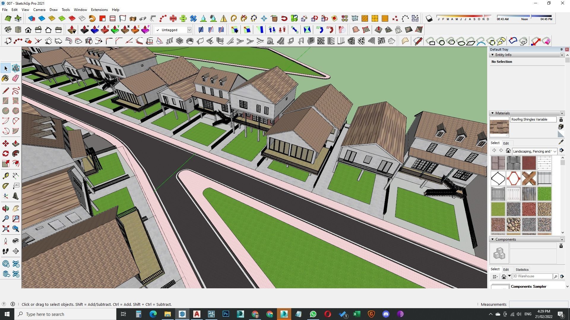 Housing Society Development Design along beach 3D model_28