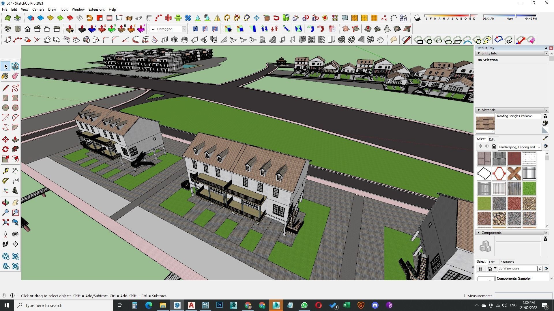 Housing Society Development Design along beach 3D model_30