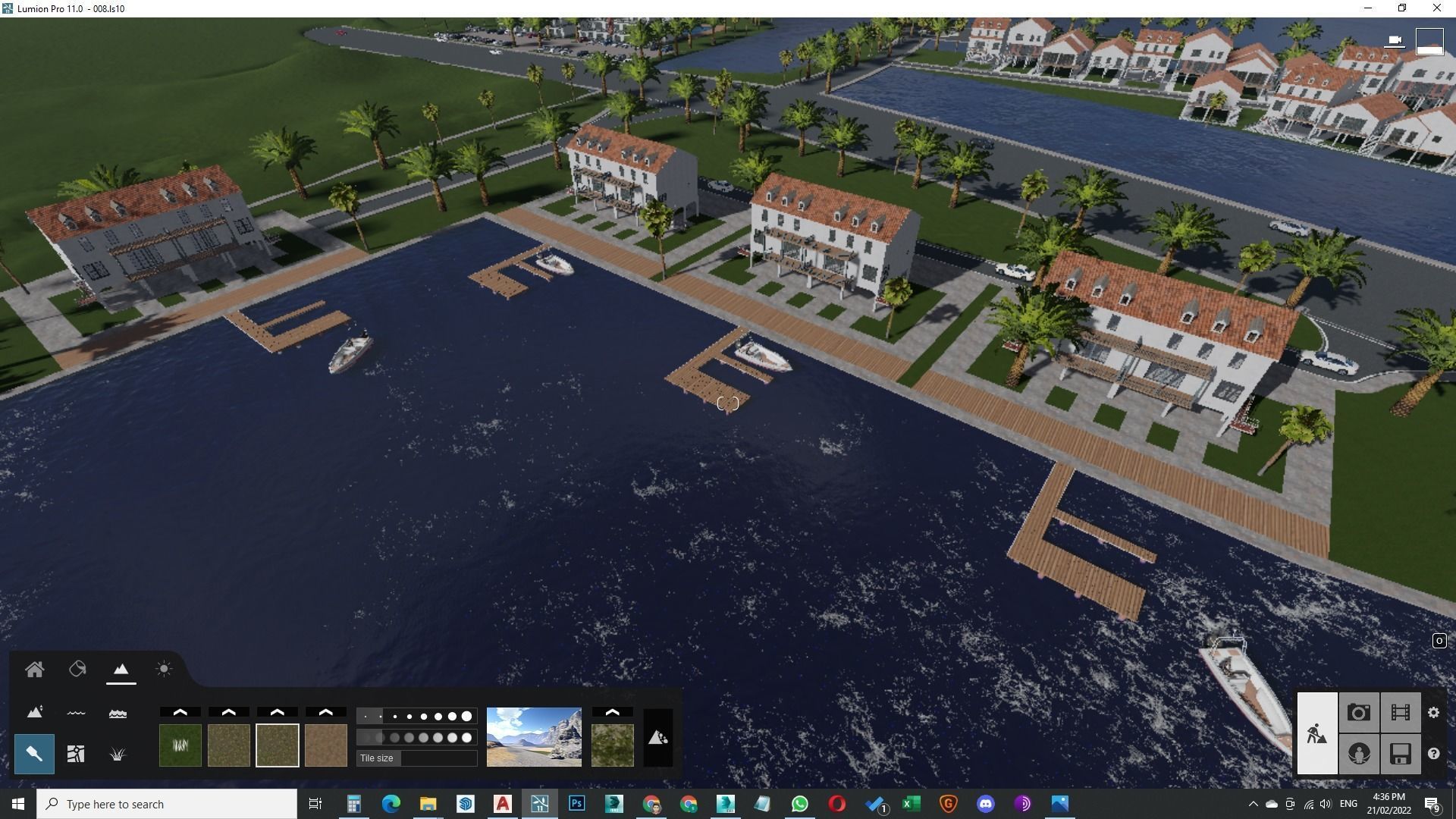 Housing Society Development Design along beach 3D model_44