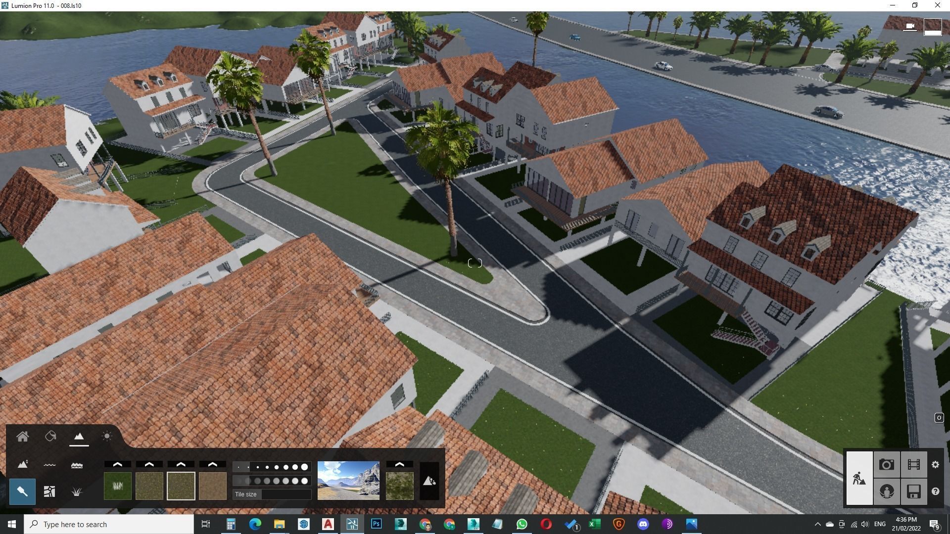 Housing Society Development Design along beach 3D model_38