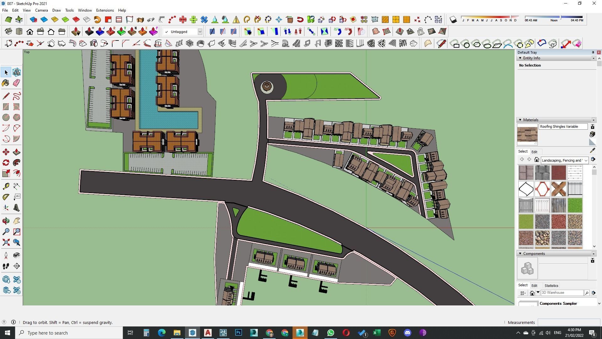 Housing Society Development Design along beach 3D model_33