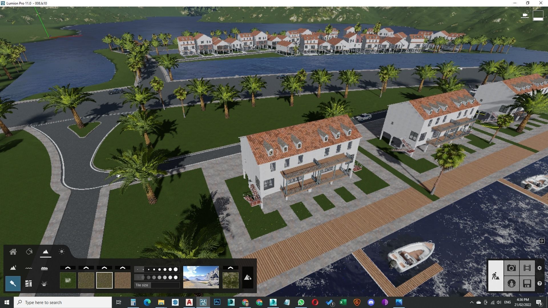 Housing Society Development Design along beach 3D model_43