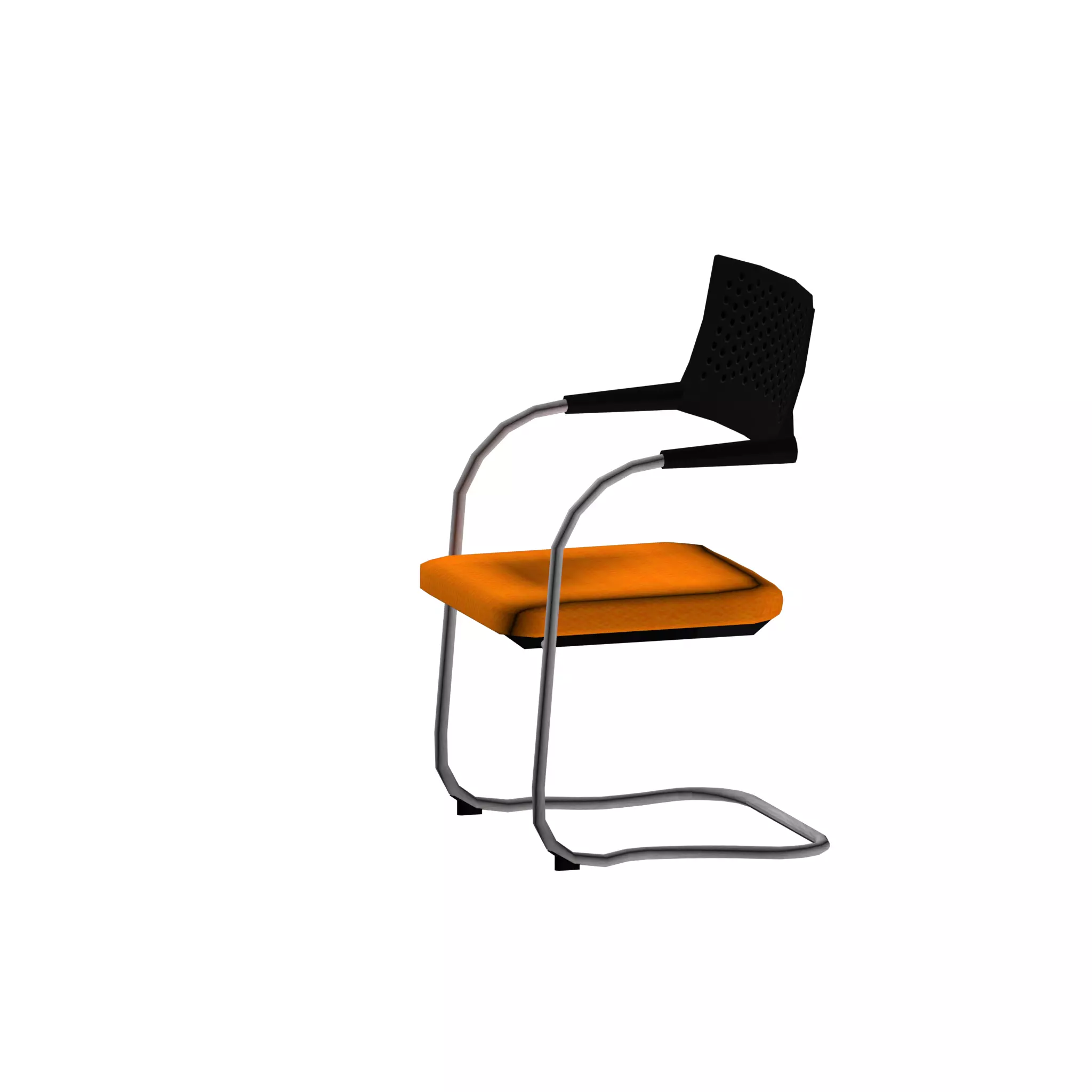 Modern S Type Chair Low-poly 3D model