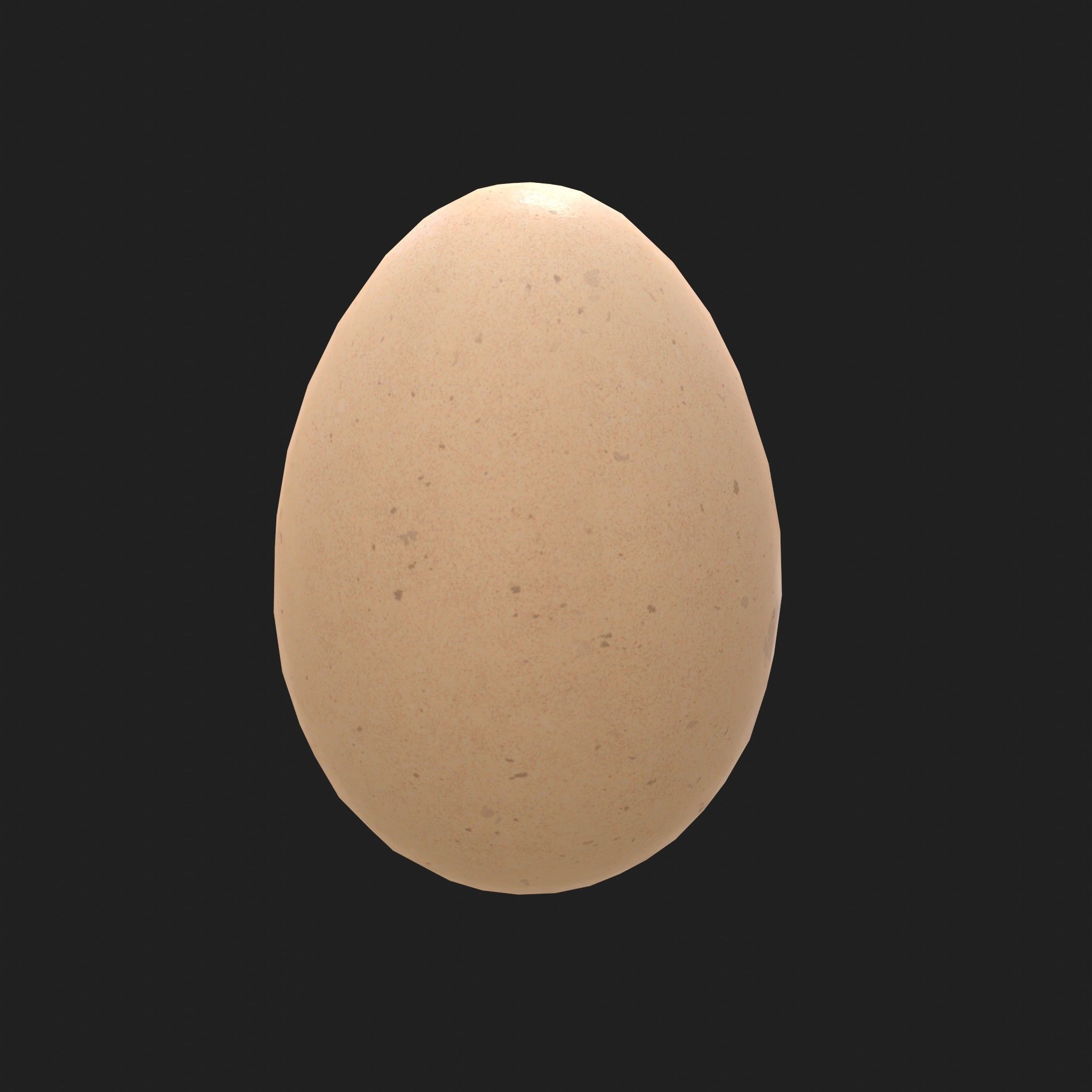 Egg - Cooked Fried and Whole 3 Piece Set Low-poly 3D model_3