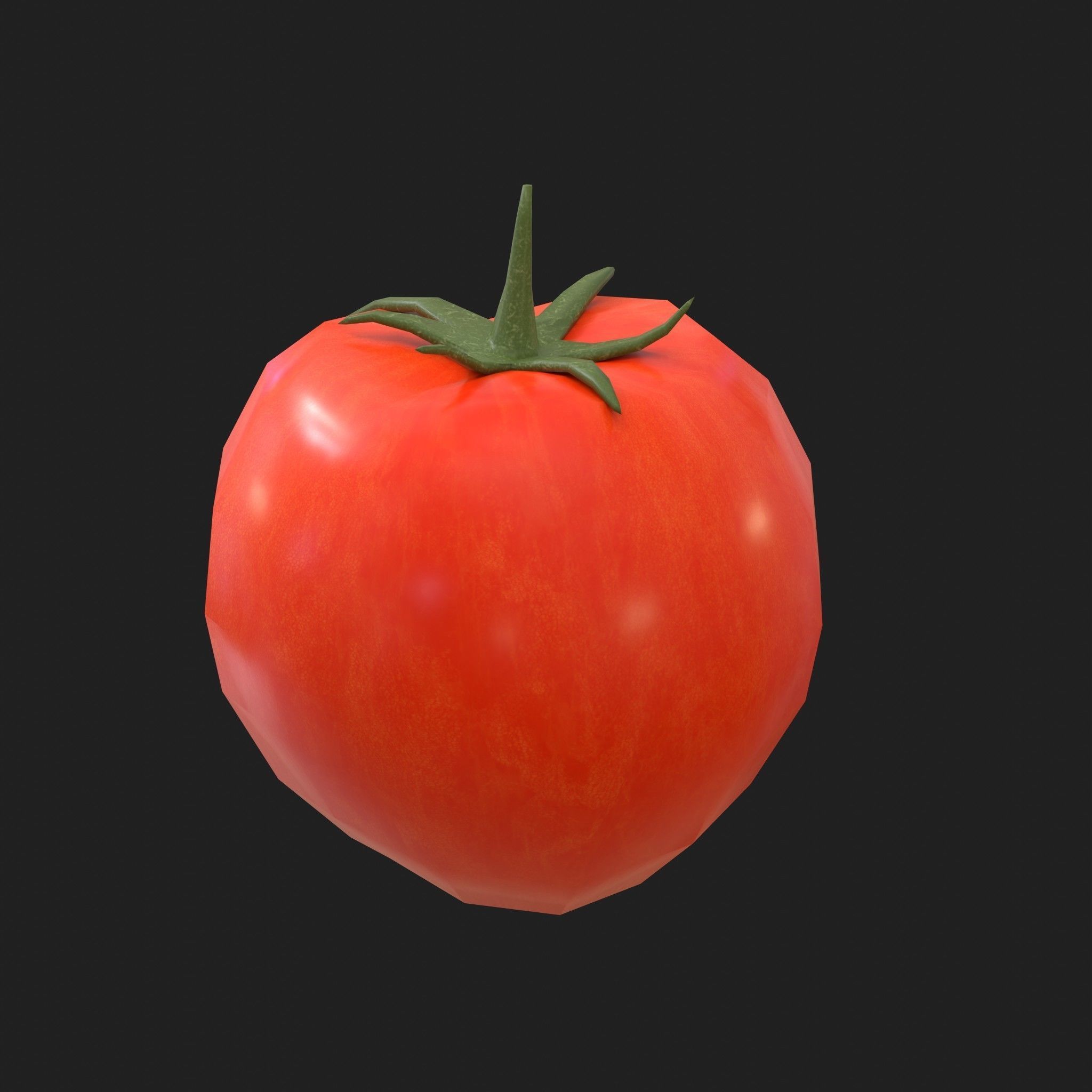 Fruits and Vegetables - Apple Onion Orange Tomato 19 Piece Set Low-poly 3D model_21