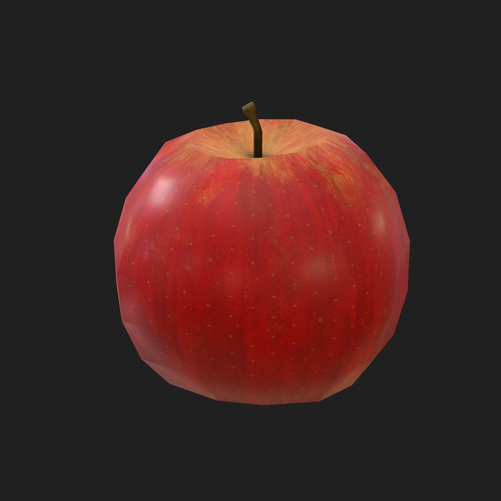 Fruits and Vegetables - Apple Onion Orange Tomato 19 Piece Set Low-poly 3D model_5