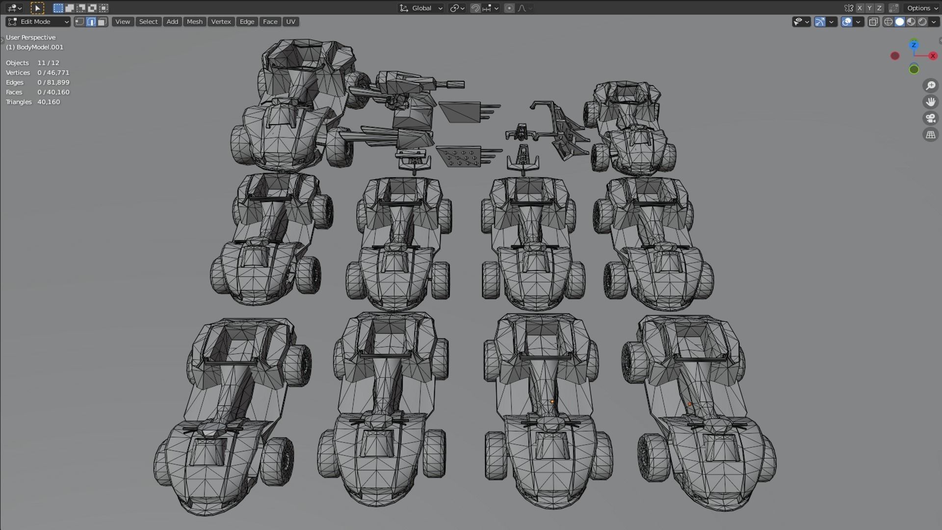 Vehicle car Amphibian 12x 3D model_5