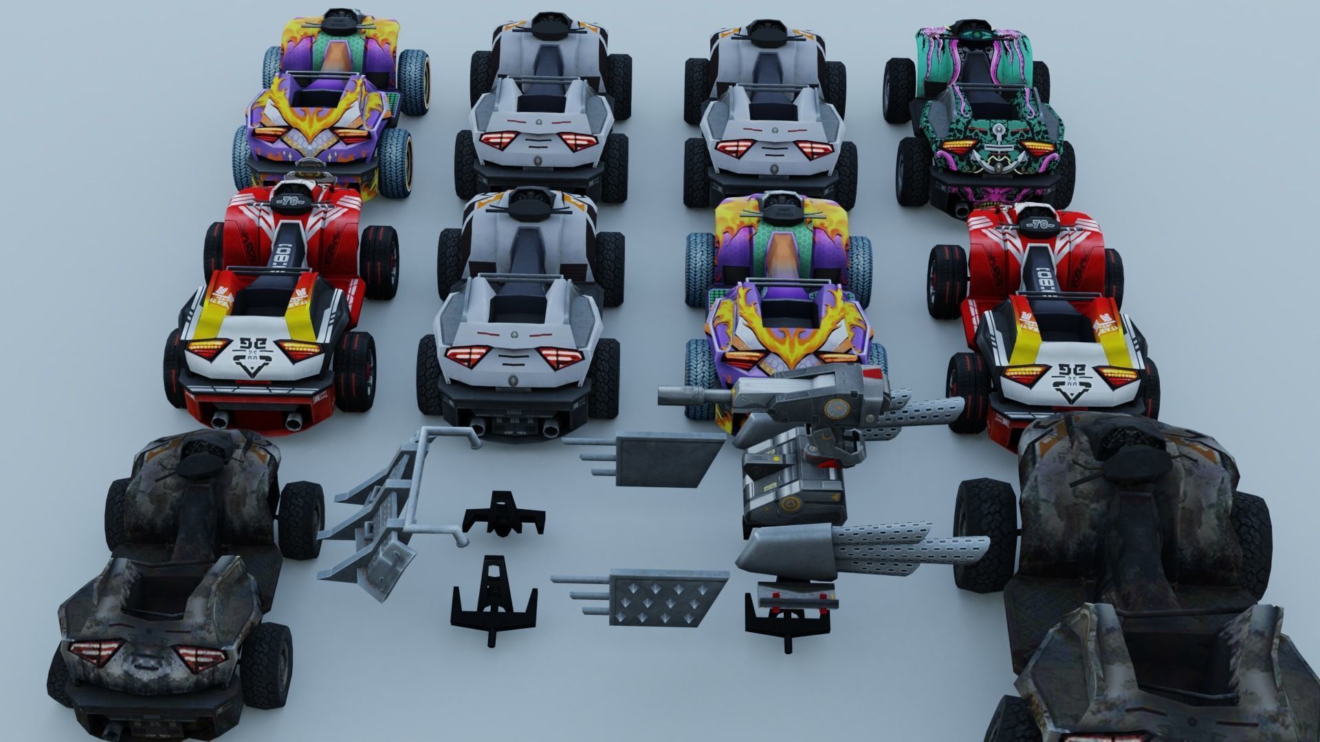 Vehicle car Amphibian 12x 3D model_1