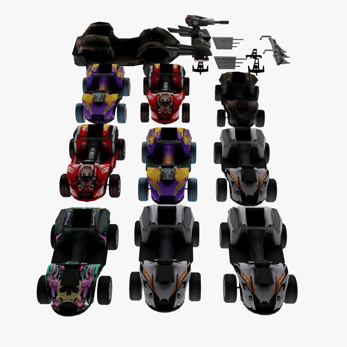 Vehicle car Amphibian 12x 3D model_6