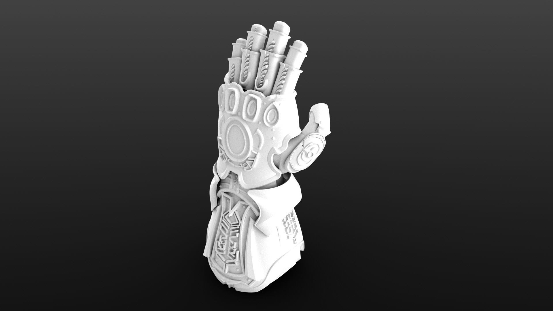 thanos infinity glove 3D print model_1