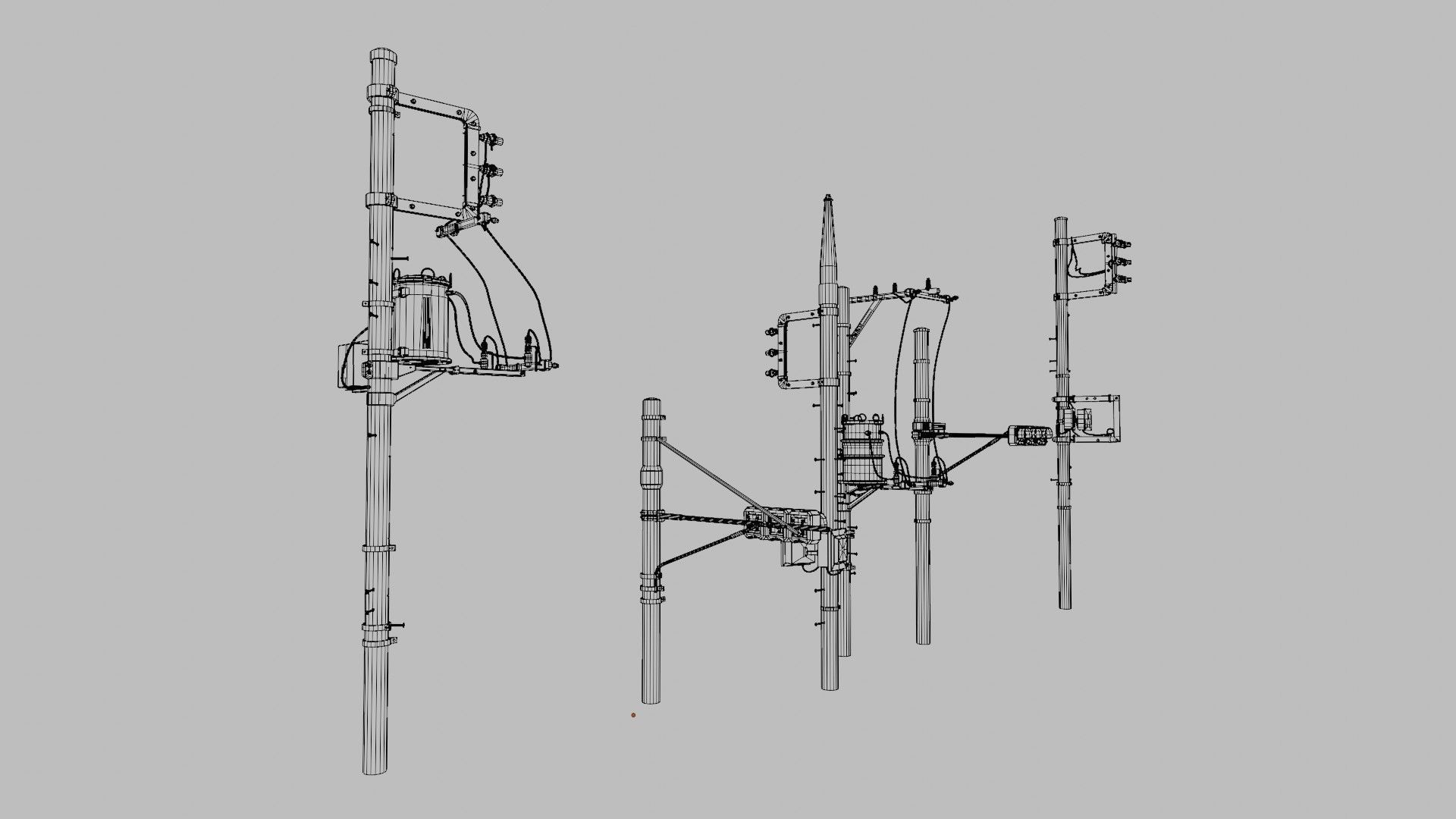 high quality traffic lights with 8k pbr textures  Low-poly 3D model_19