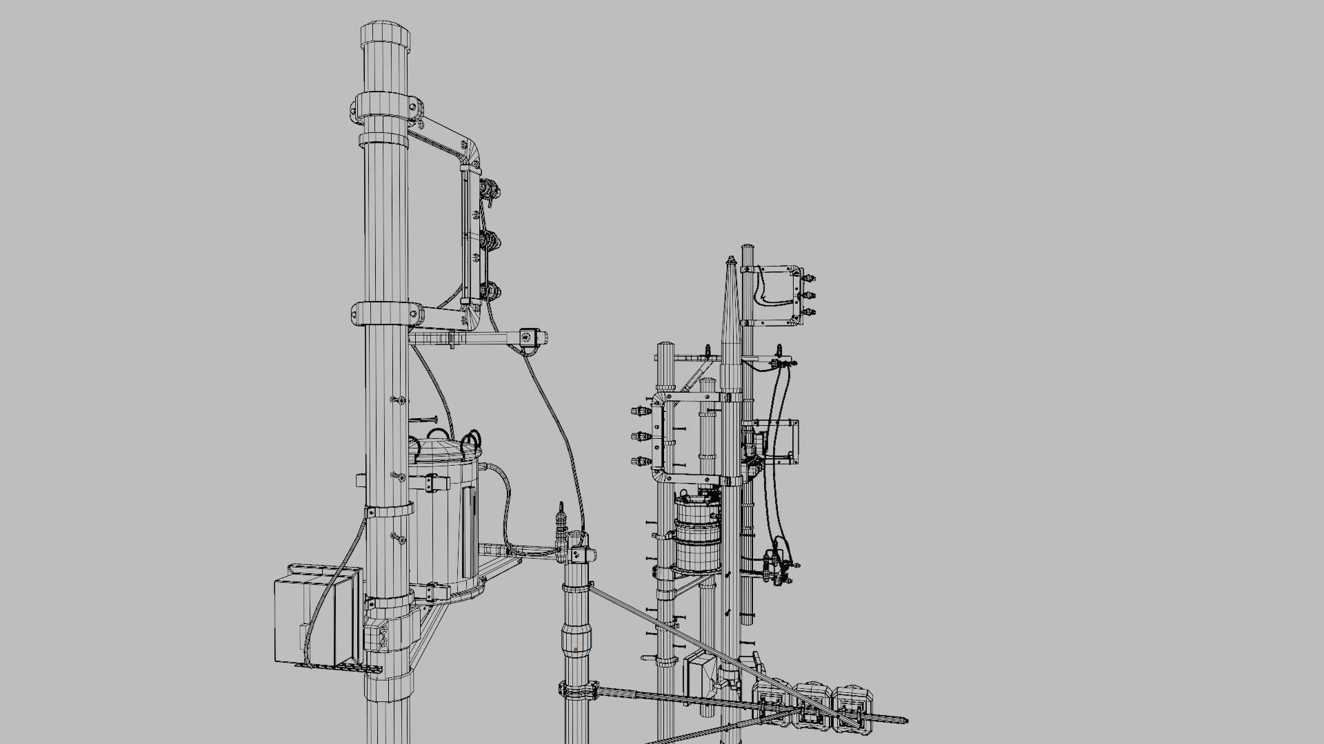high quality traffic lights with 8k pbr textures  Low-poly 3D model_17