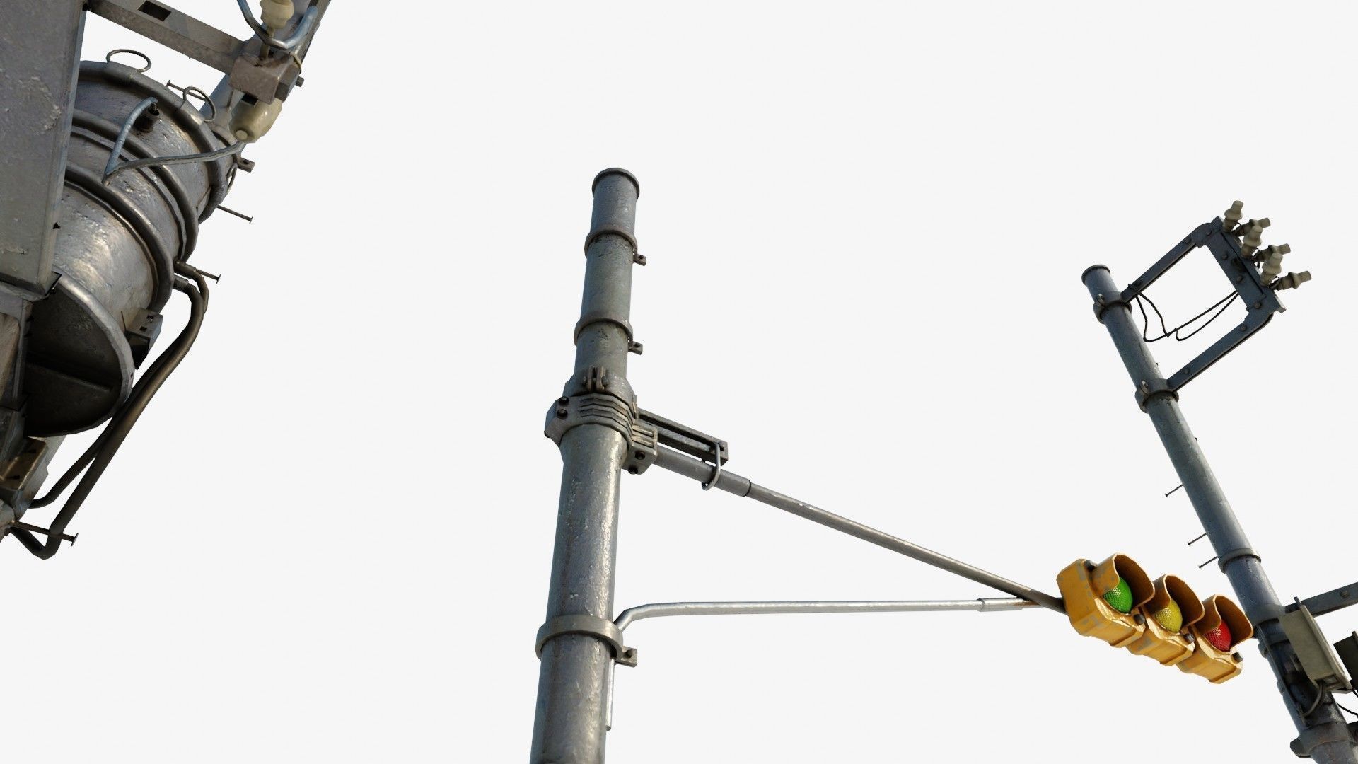 high quality traffic lights with 8k pbr textures  Low-poly 3D model_10