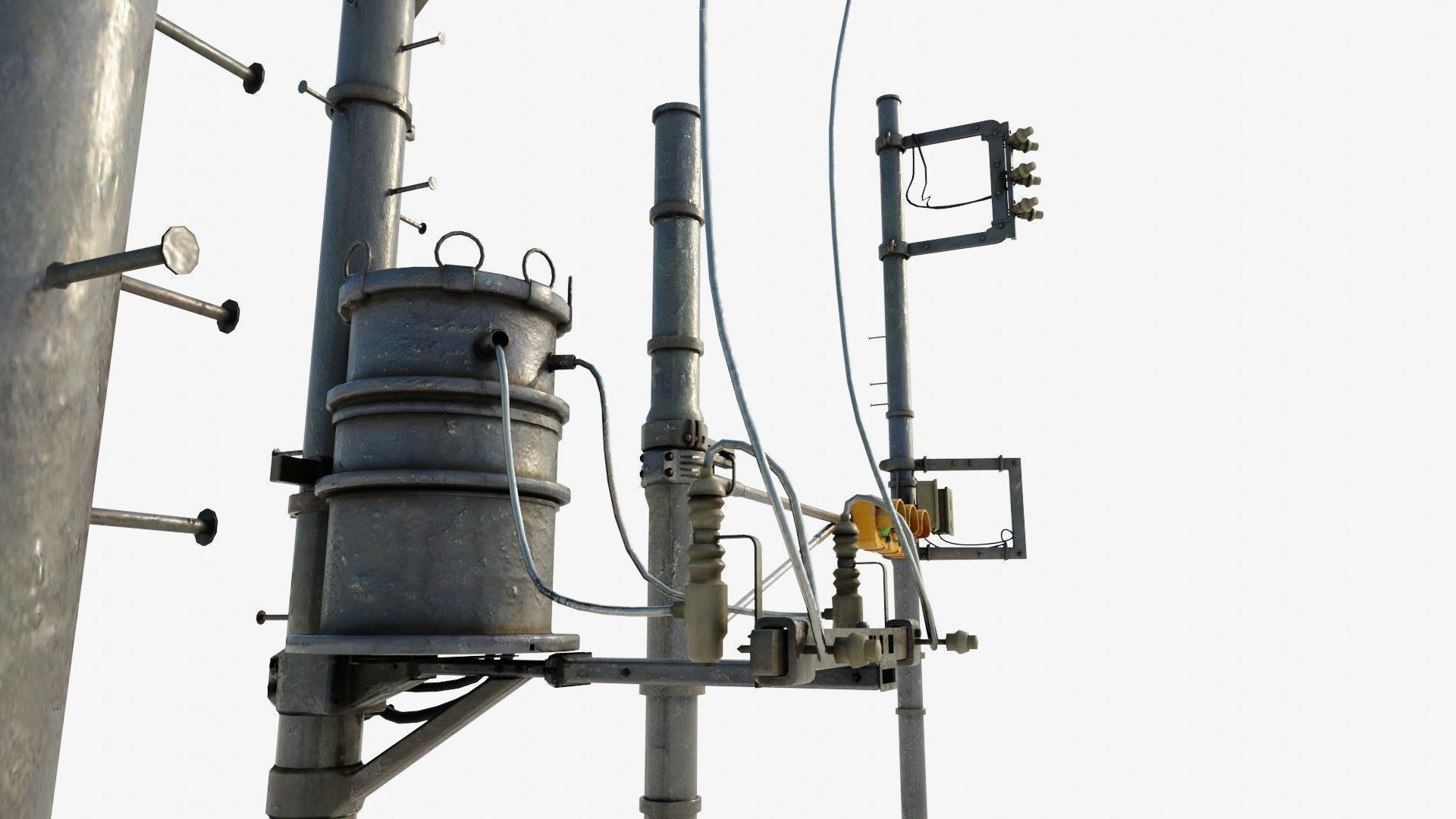 high quality traffic lights with 8k pbr textures  Low-poly 3D model_9