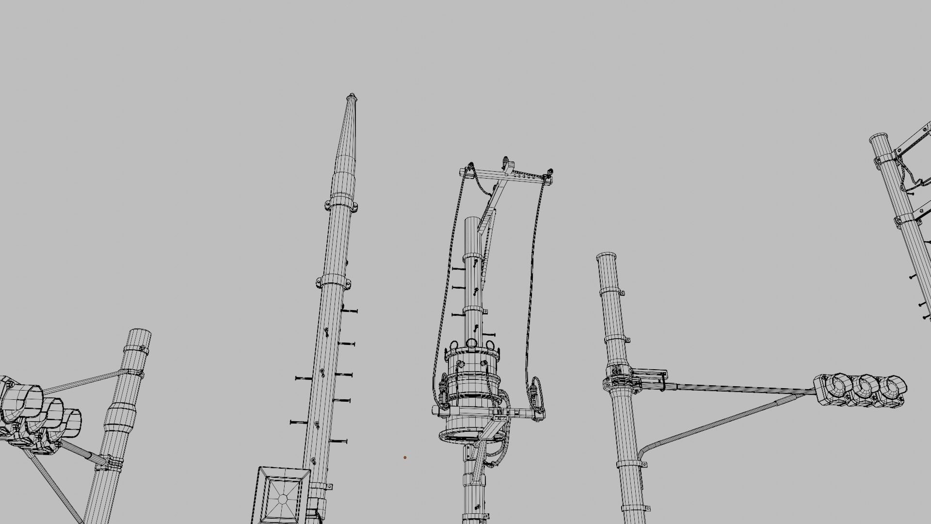 high quality traffic lights with 8k pbr textures  Low-poly 3D model_16