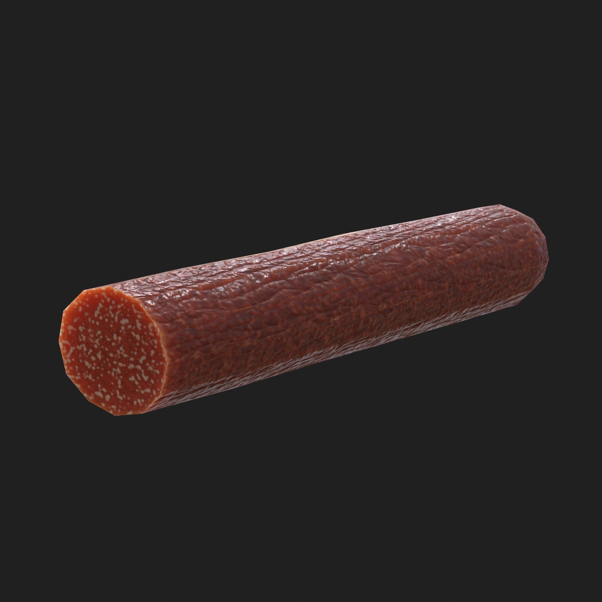 Meat 14 Piece Set - Steak Sausage Rib Fish Chicken Low-poly 3D model_14