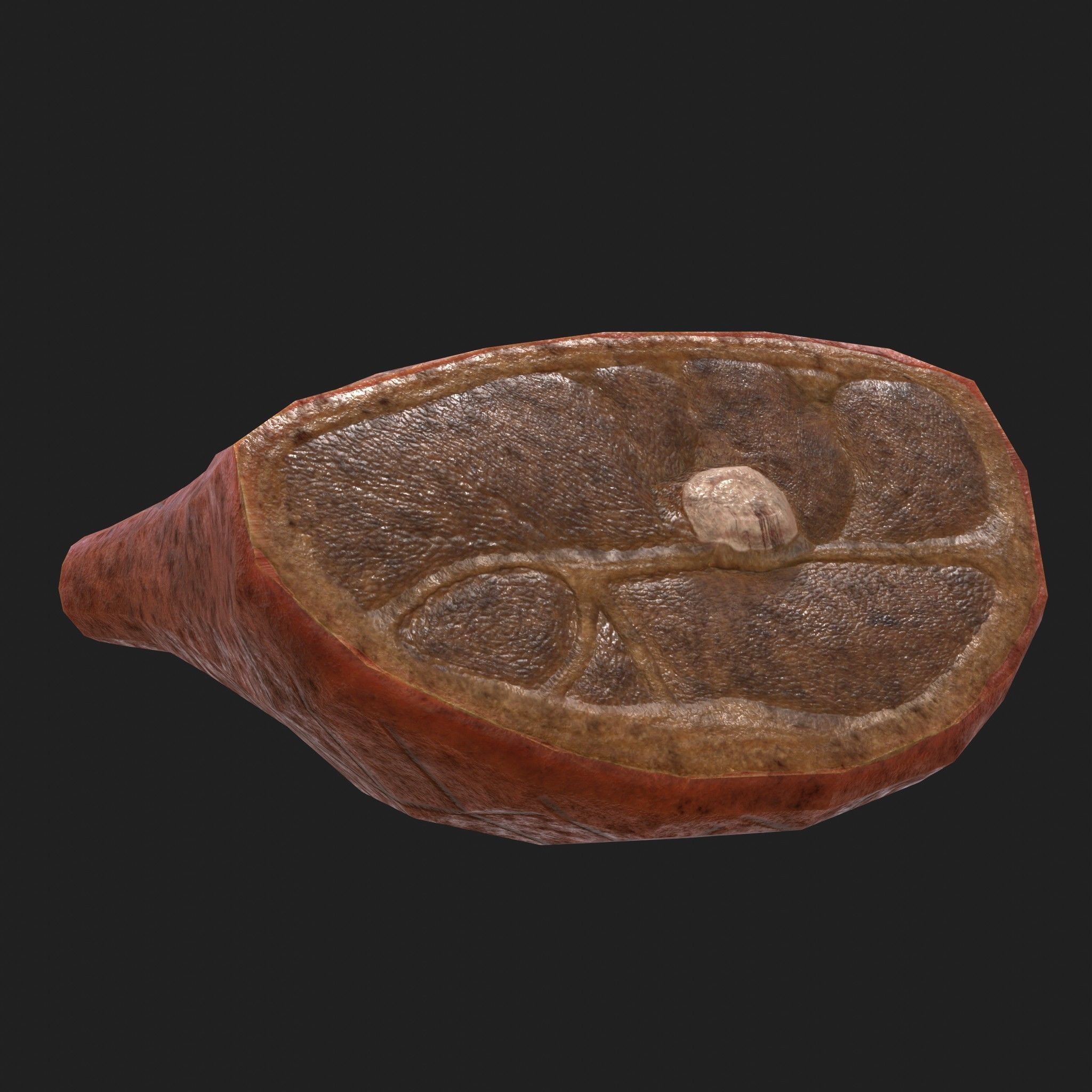 Meat 14 Piece Set - Steak Sausage Rib Fish Chicken Low-poly 3D model_12