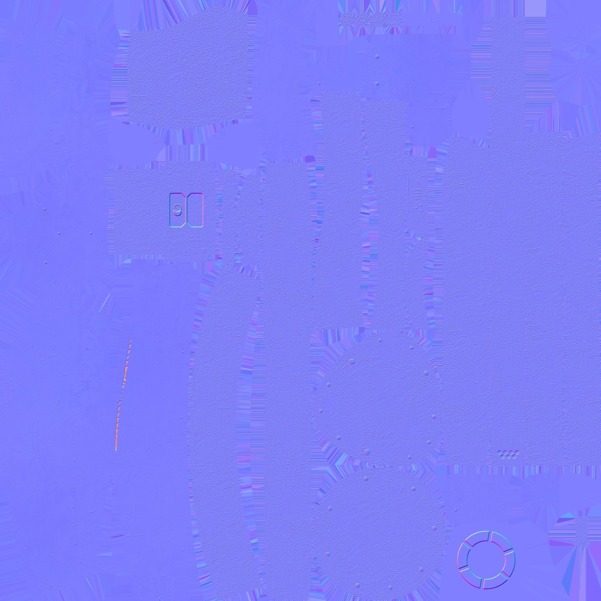 SciFi Glasses J04 Brown - Character Design Fashion Low-poly 3D model_23