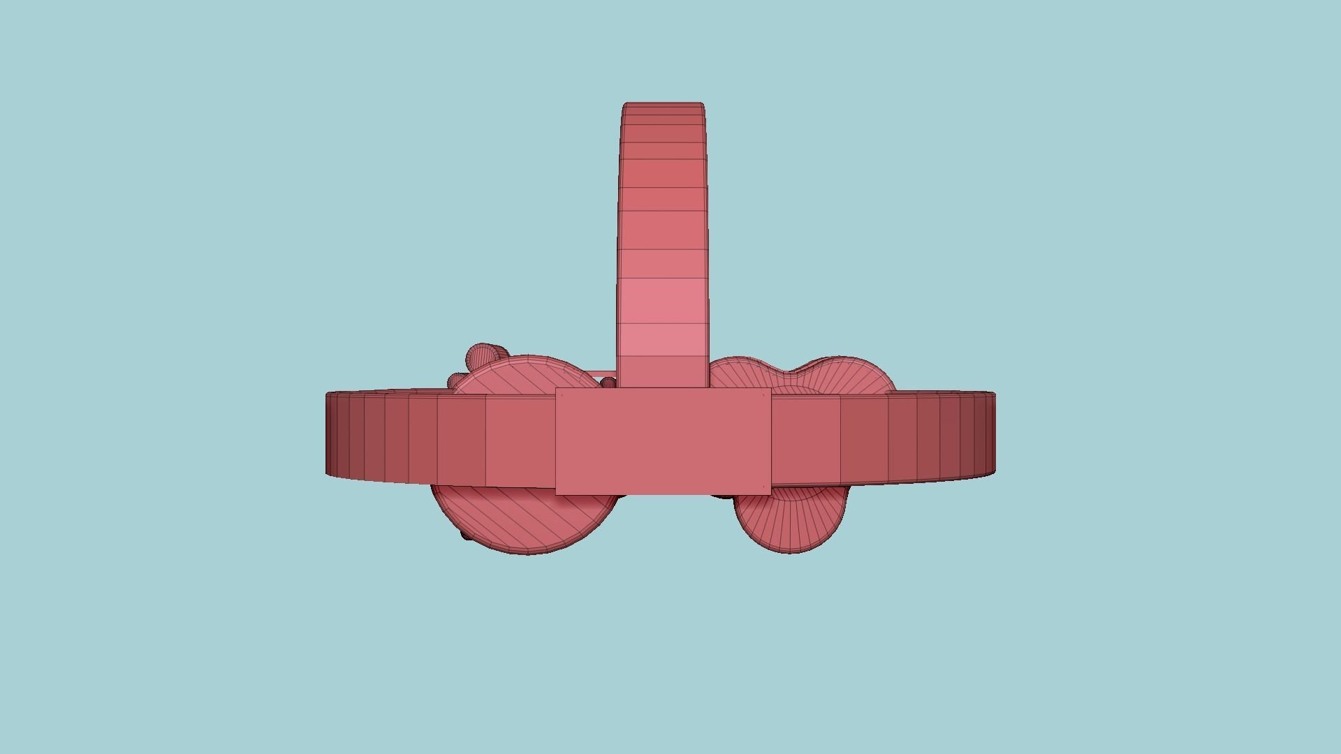 SciFi Glasses J04 Brown - Character Design Fashion Low-poly 3D model_16